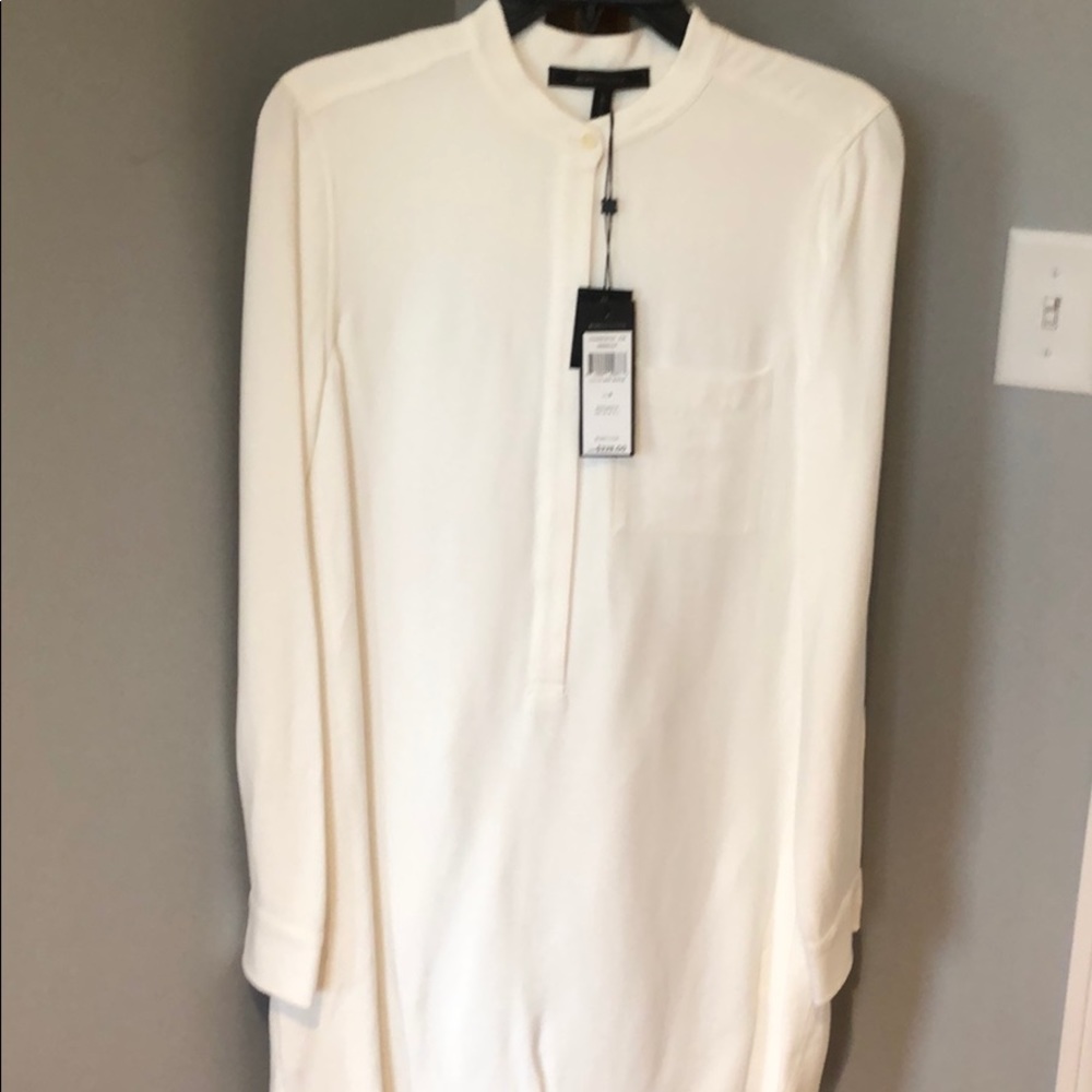 White button down dress